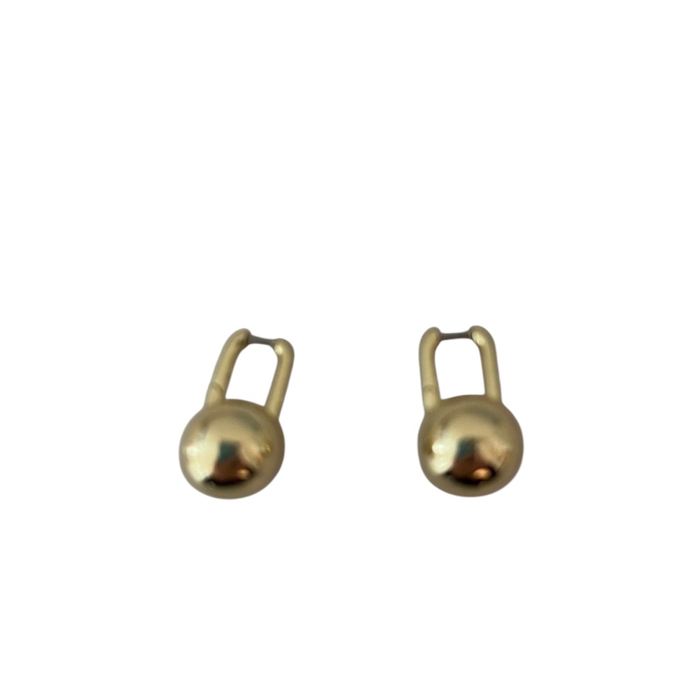 Elegant Gold Ball Earrings